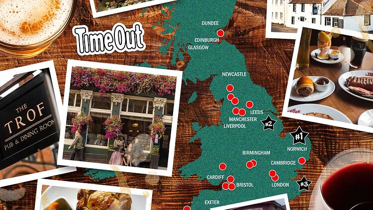 Map of the best gastropubs in the UK 2026 Map of the best gastropubs in the UK 2026