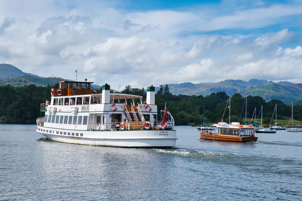 Windermere lake cruise boat on the Lake District 
