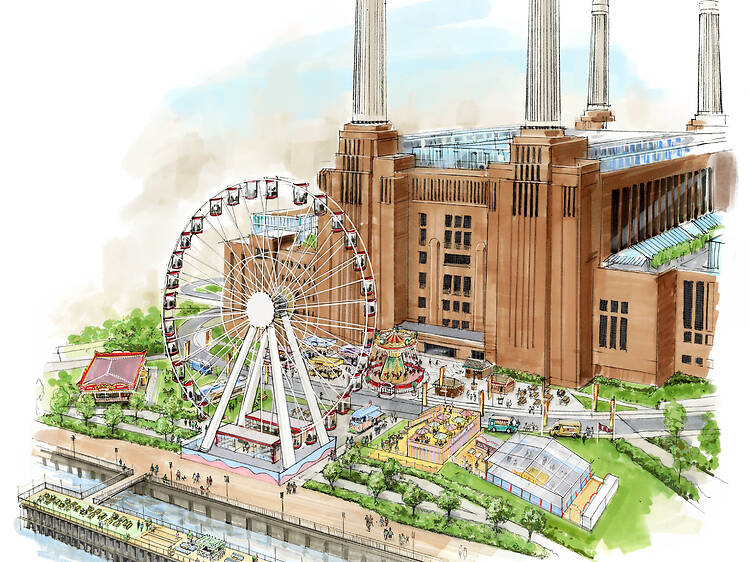A huge funfair and rollerskating rink is coming to Battersea this summer