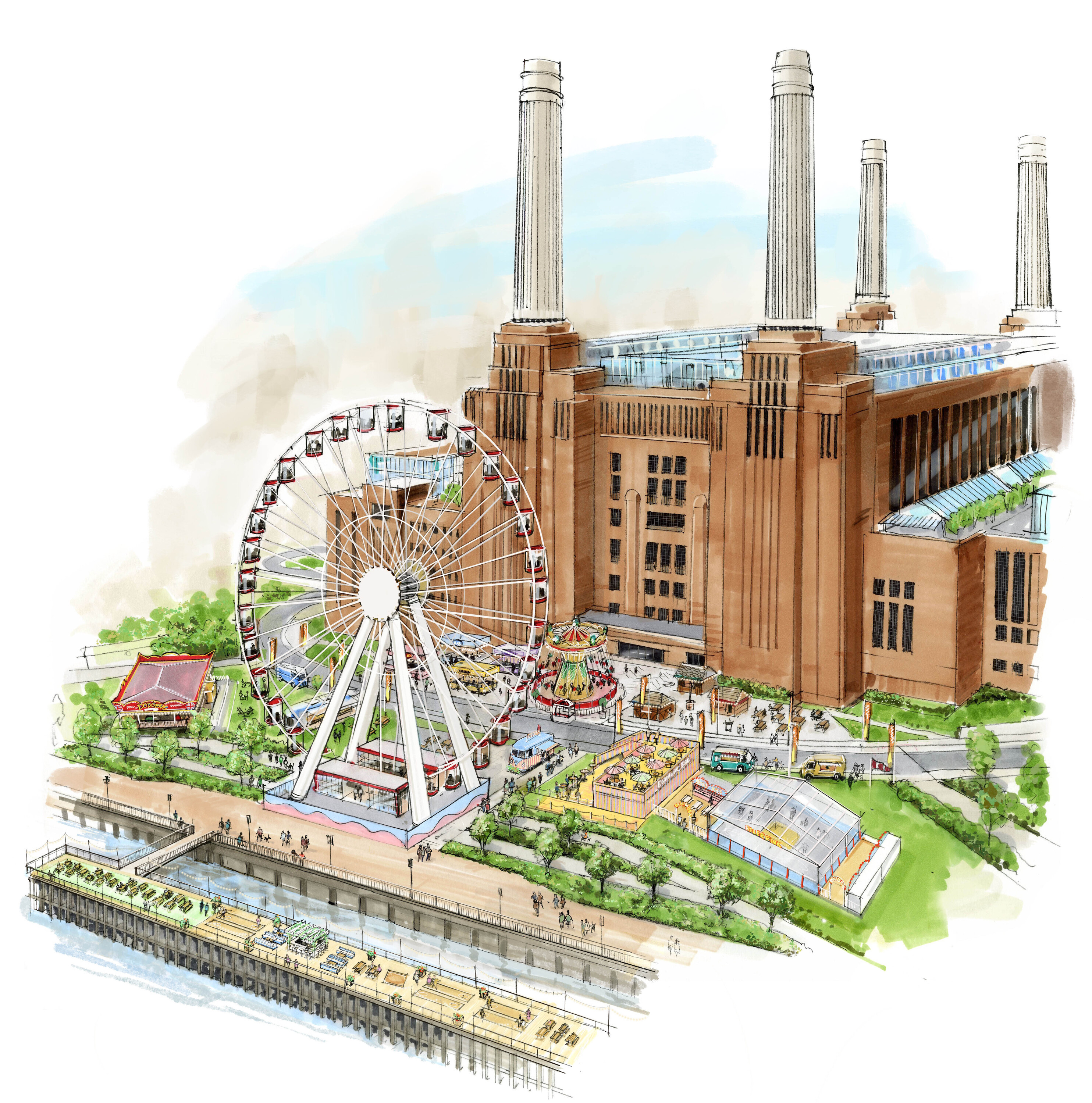timeout.com - Eloise Feilden - A huge funfair and rollerskating rink is coming to Battersea this summer