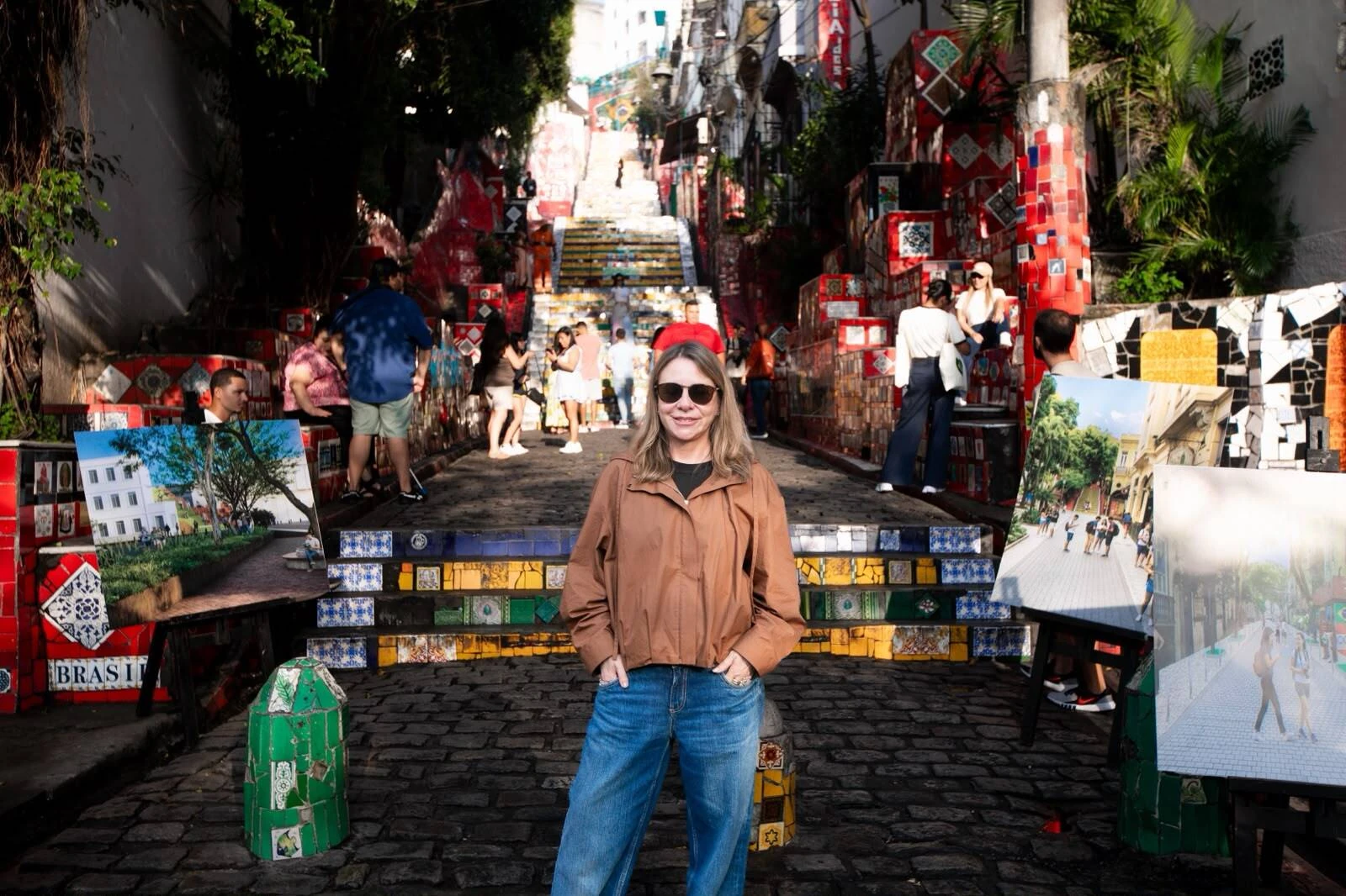 Daniela Maia na Selaron