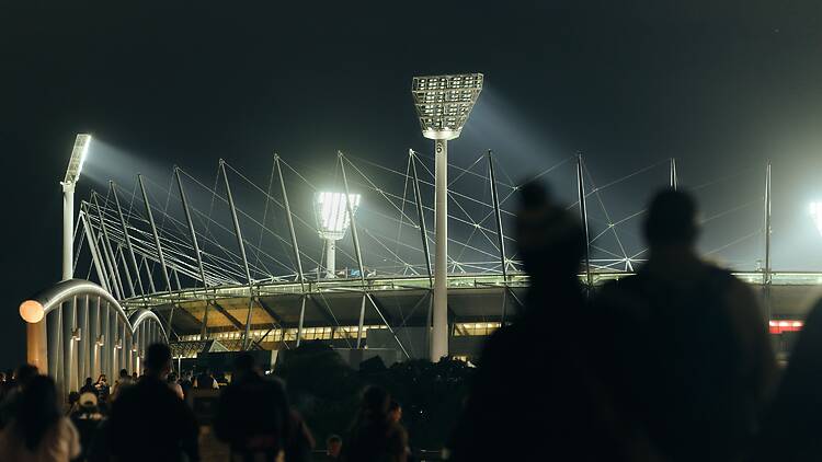City of Melbourne The exterior of a sports stadium