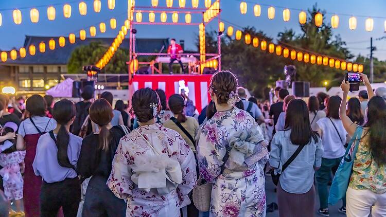 Honganji Summer Bon Odori Festival, Kyoto Honganji Summer Bon Odori Festival, Kyoto