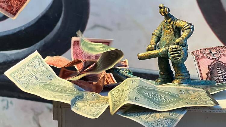 Kolodko Mihány új szobra a Magyar Nemzeti Banknál Kolodko Mihány új szobra a Magyar Nemzeti Banknál