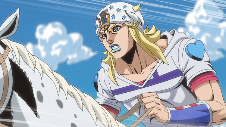 STEEL BALL RUN JoJo’s Bizarre Adventure a still from STEEL BALL RUN JoJo’s Bizarre Adventure