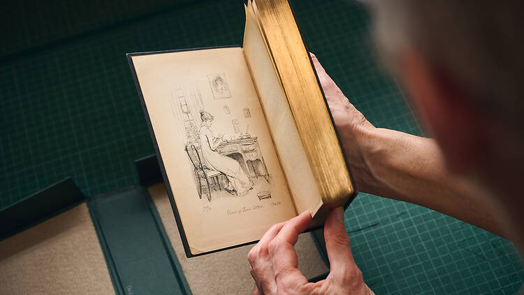 Inside artwork of Jane Austen Pride and Prejudice, 1894