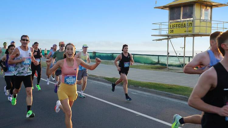Gold Coast Marathon Girl running marathon