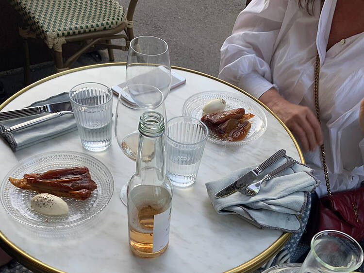 Gothenburg best Restaurants Bar Lune, tarte tatin tarte tatin at Bar Lune, Gothenburg