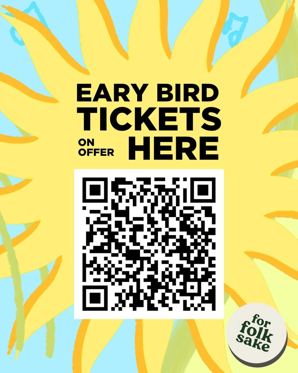Early Bird tickets are available - but limited!