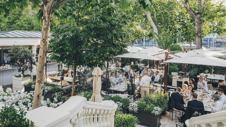 El jardín del Mandarin Oriental Ritz Madrid