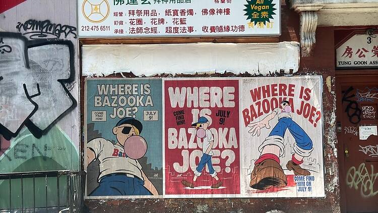 Bazooka Joe Bazooka Joe Siegelman Stable collab poster