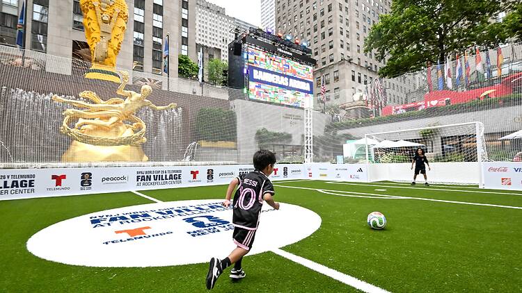 Rockefeller Center celebrates the opening of the official NYNJ World Cup 26 & Telemundo Fan Village. Rockefeller Center celebrates the opening of the official NYNJ World Cup 26 & Telemundo Fan Village.