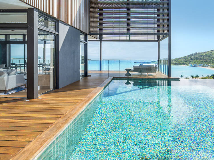 InterContinental Hayman Great Barrier Reef Pool overlooking ocean
