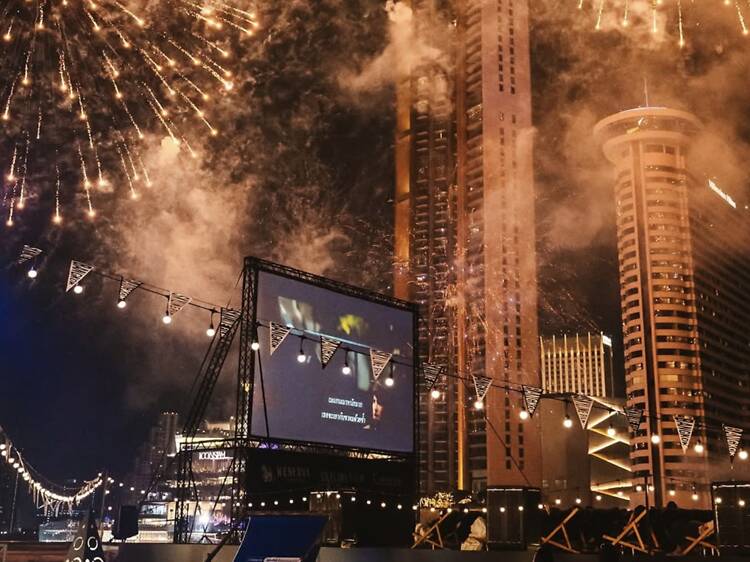 Catch open-air films under the Chao Phraya at River City Bangkok