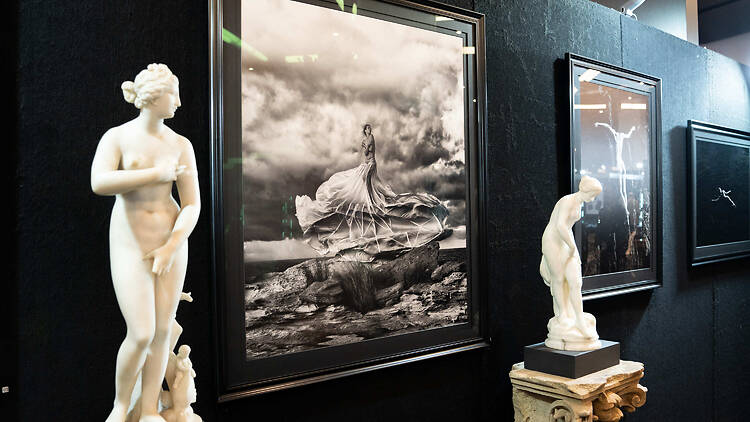 The Melbourne Fair statues and artwork on display