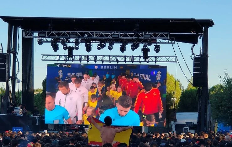 Madrid R&iacute;o durante la final de la Eurocopa 2024