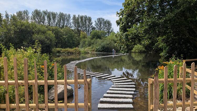 WWT Martin Mere Wetland Centre stepping stones