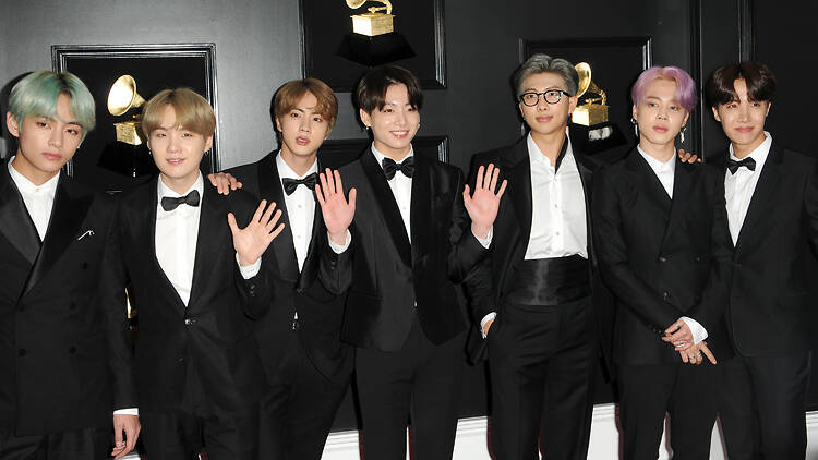 Los,Angeles,-,Feb,10:,Bts,At,The,61st,Grammy Le célèbre groupe de K-pop BTS s'installe à Paris avec un pop-up store exclusif
