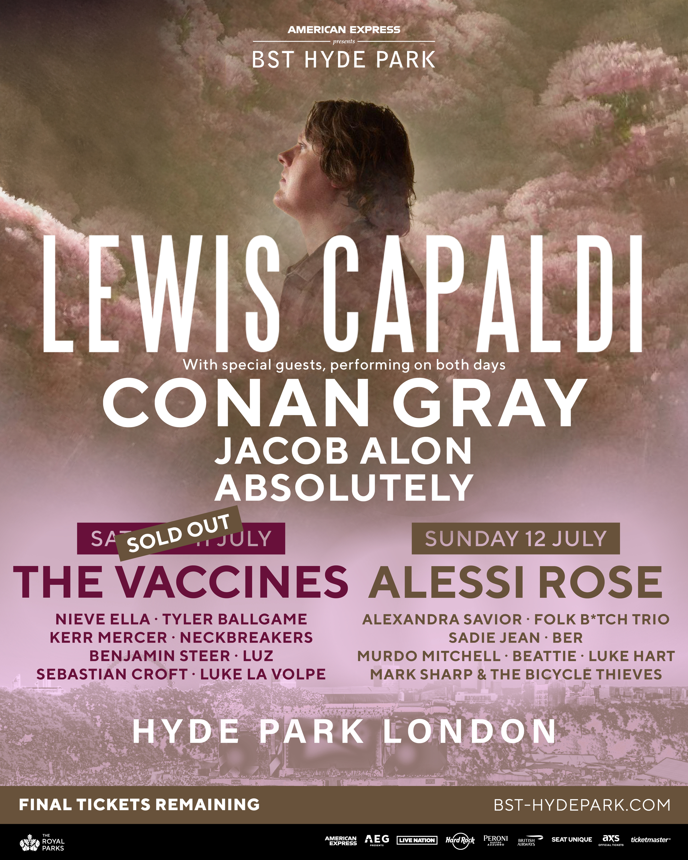 BST Hyde Park lineup for Lewis Capaldi