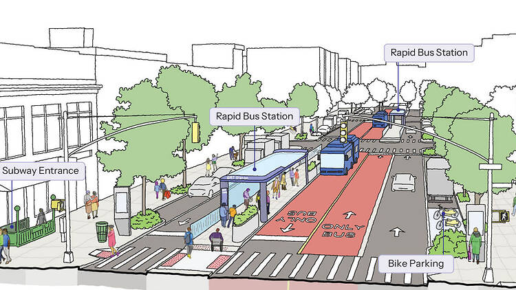 Officials are redesigning 50 "priority corridors" across NYC, rolling out new buses more