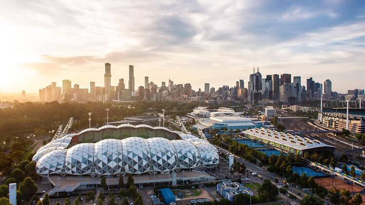 Melbourne's sporting precinct Melbourne's sporting precinct.