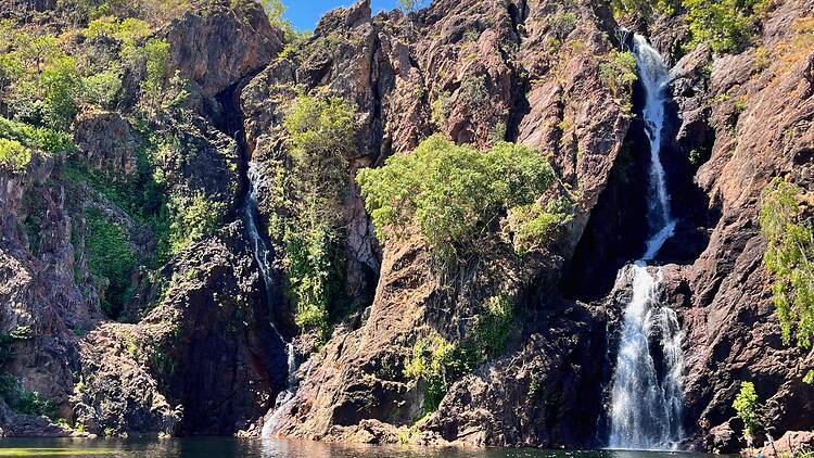 Plunge beneath Wangi Falls