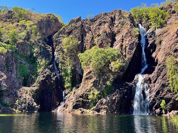 Plunge beneath Wangi Falls