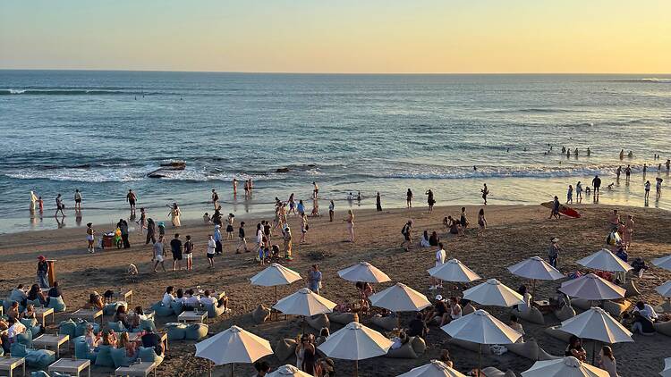 Bali Bali beach at sunset