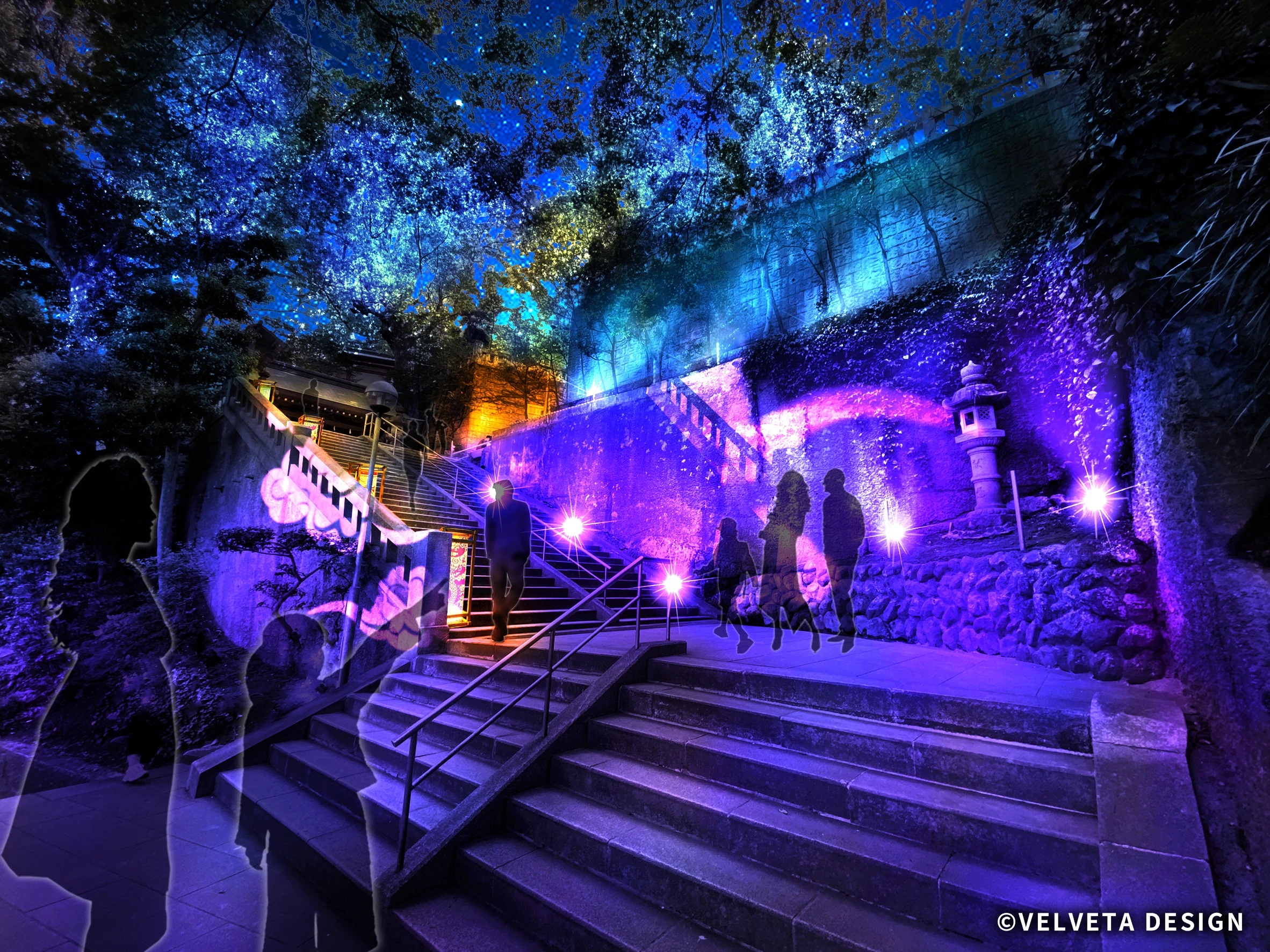 Enoshima island is hosting a free projection mapping event this summer