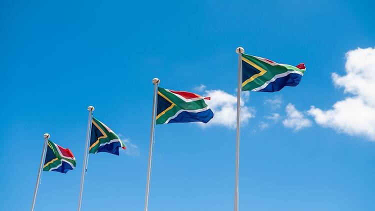 South Africa flags South Africa flags