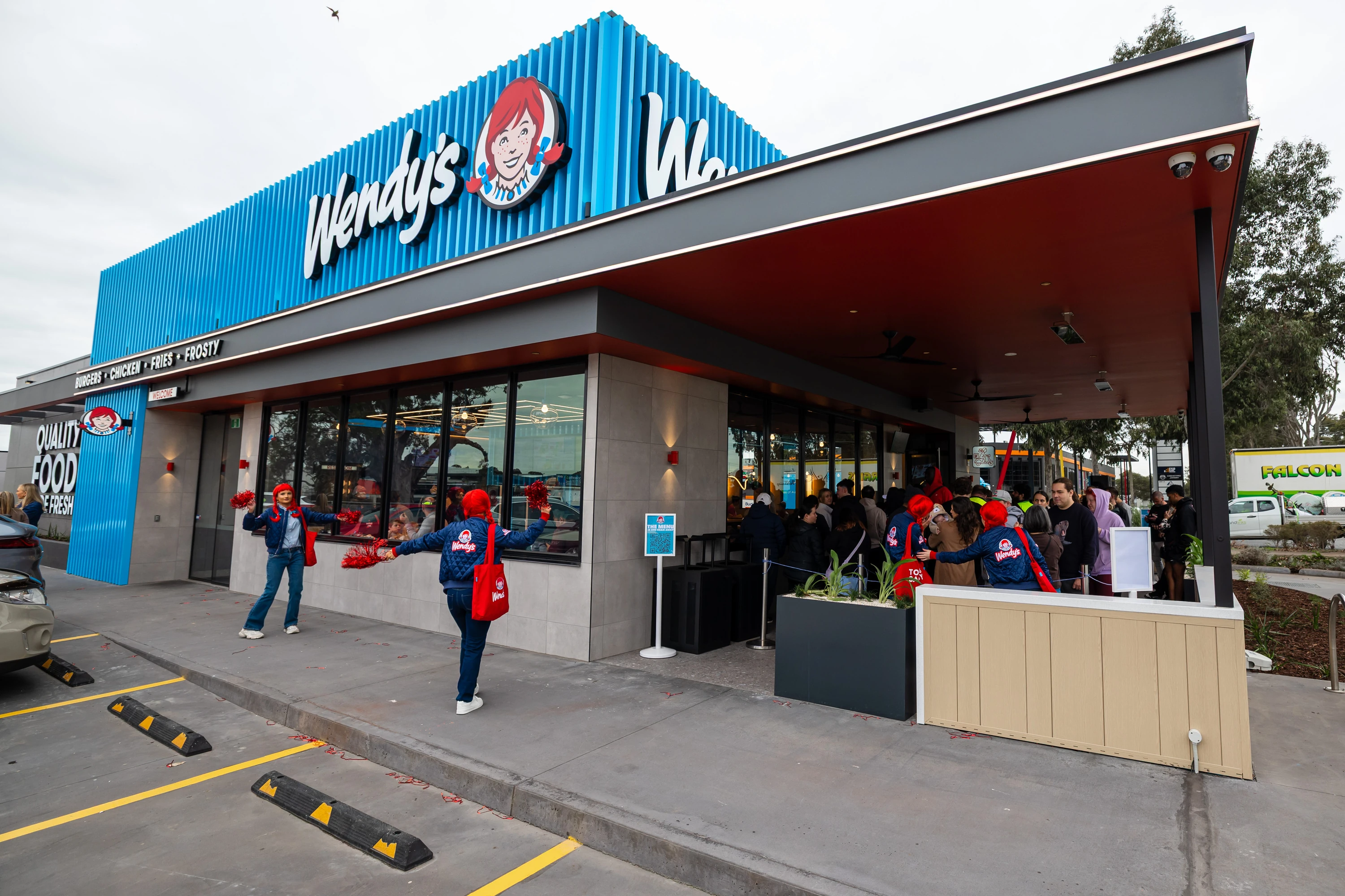 Wendy's store on opening week