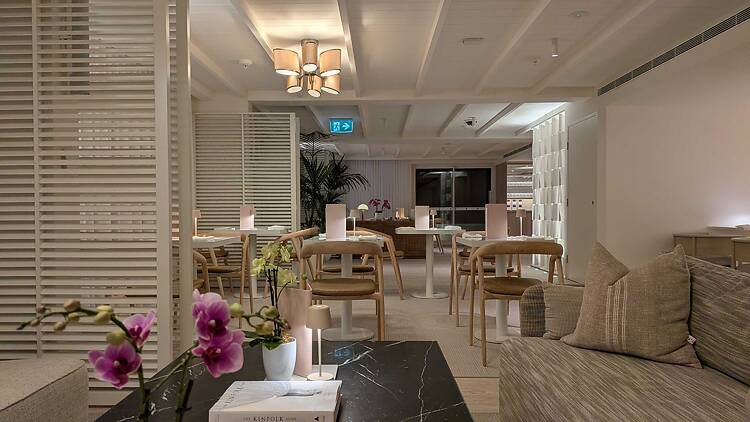 a club lounge in a hotel