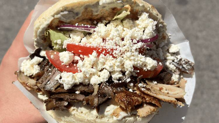 Un kebab mixto (10,90 €) en Culto Kebab Un kebab mixto (10,90 €) en Culto Kebab
