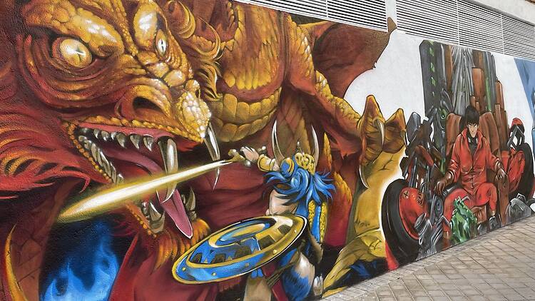 Nuevo mural en Akira Cómics Nuevo mural en Akira Cómics
