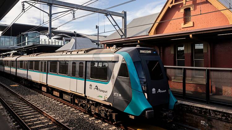 metro train in station