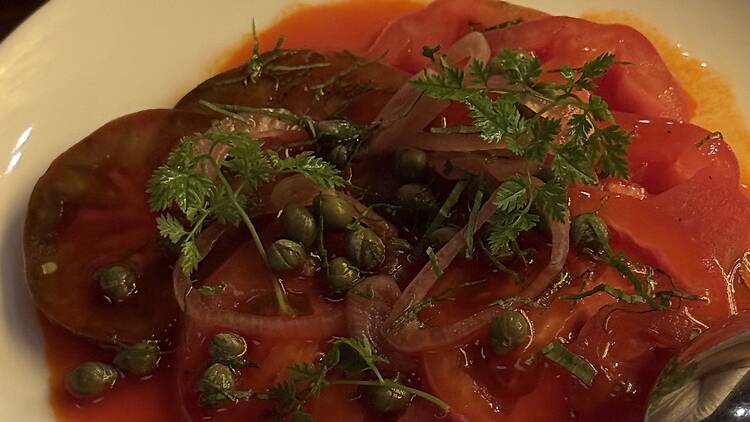Tomato salad at Bistro Penny