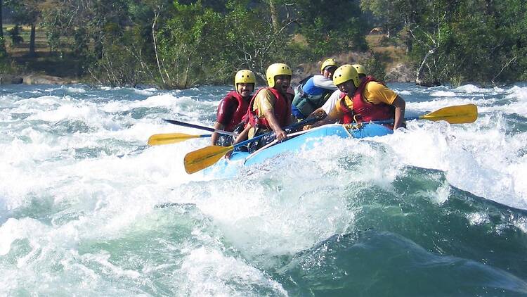 White-water rafting at the Mhadei River White-water rafting at the Mhadei River