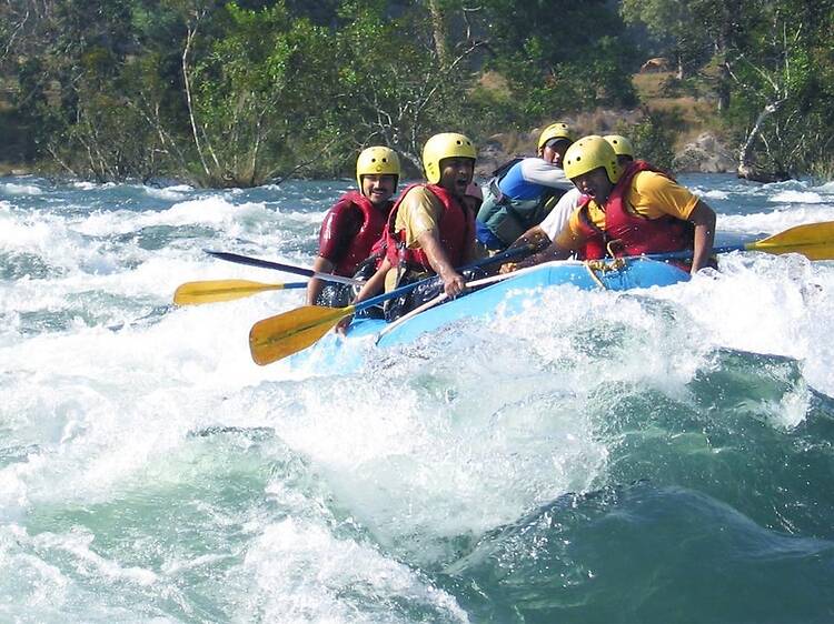 White-water rafting at the Mhadei River White-water rafting at the Mhadei River