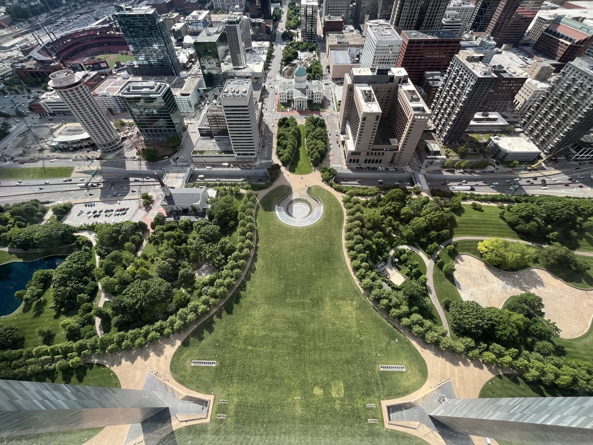 The view from the Gateway Arch