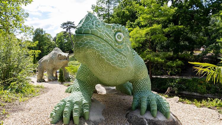 Visit the fully restored Crystal Palace dinosaurs