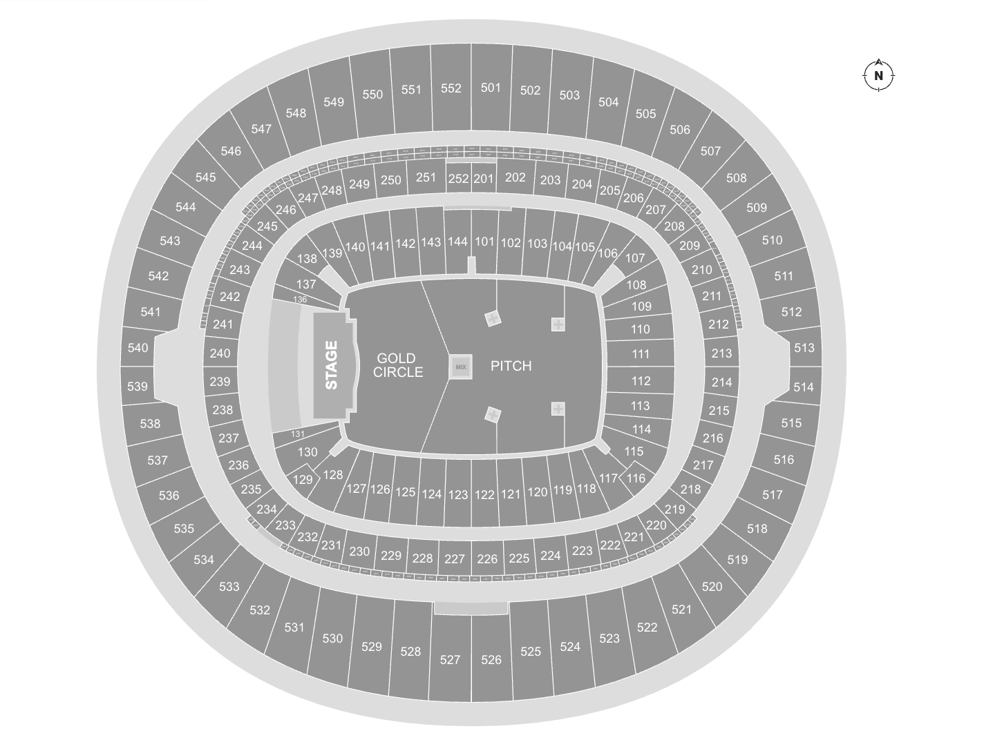 Bruno Mars Wembley seating plan for The Romantic Tour 2026
