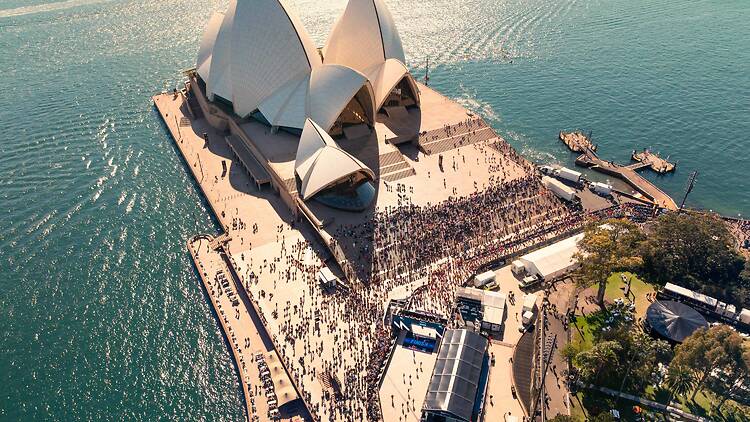 Aerial view of Opera House
