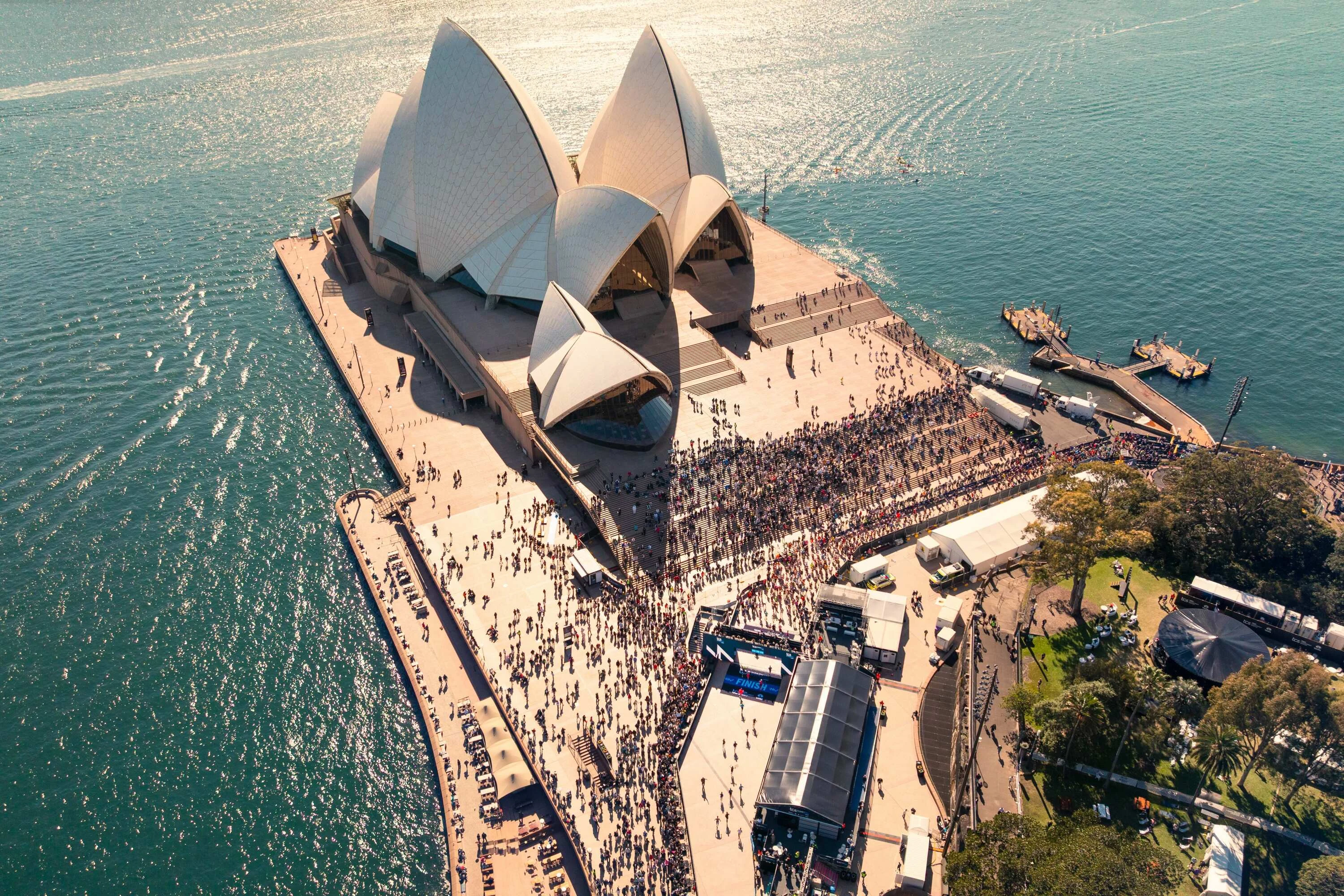 Aerial view of Opera House