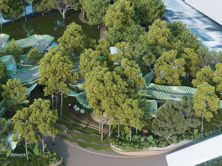 Find Bangkok's newest green space beneath Green Bridge