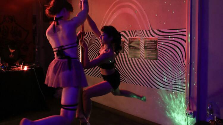 Try Bangkok’s most sequined beginner pole session