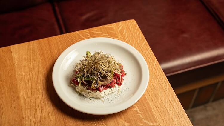 Beef tartare at Margot