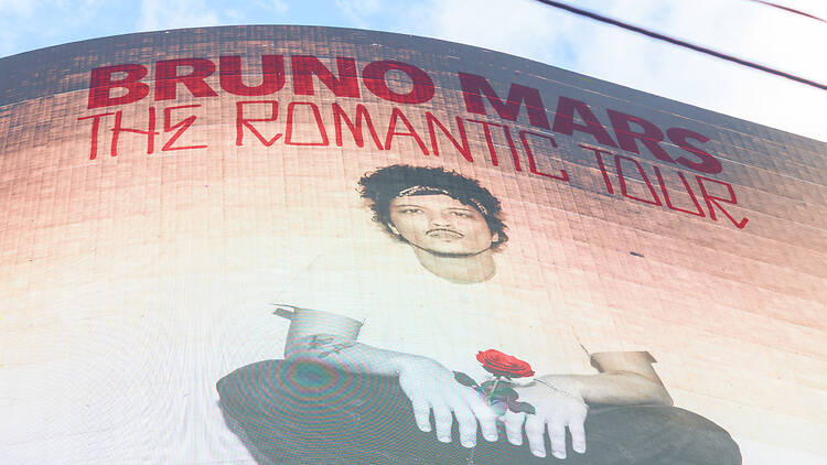 Sign for Bruno Mars The Romantic Tour Sign for Bruno Mars The Romantic Tour