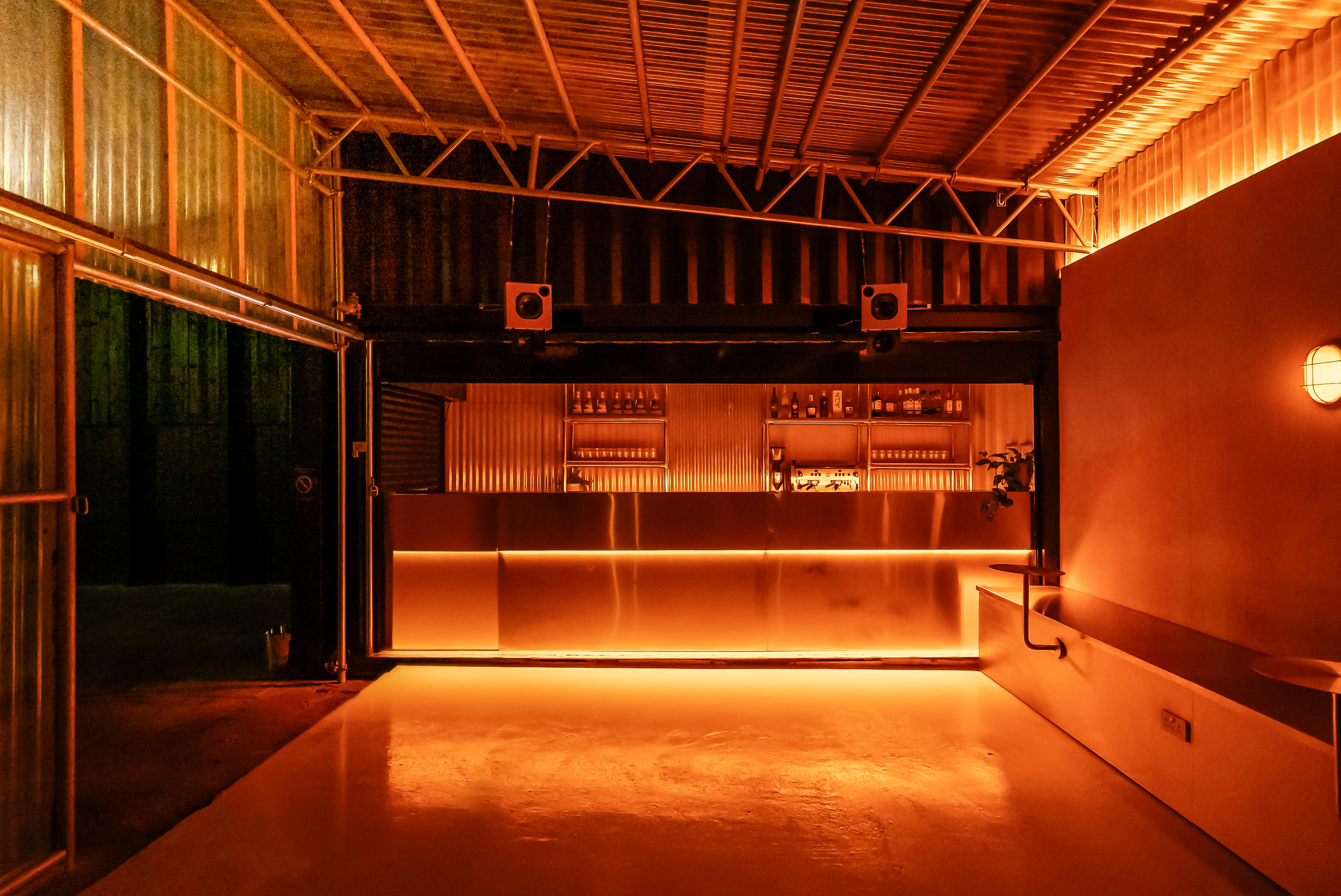 The bar at Radial in Tottenham