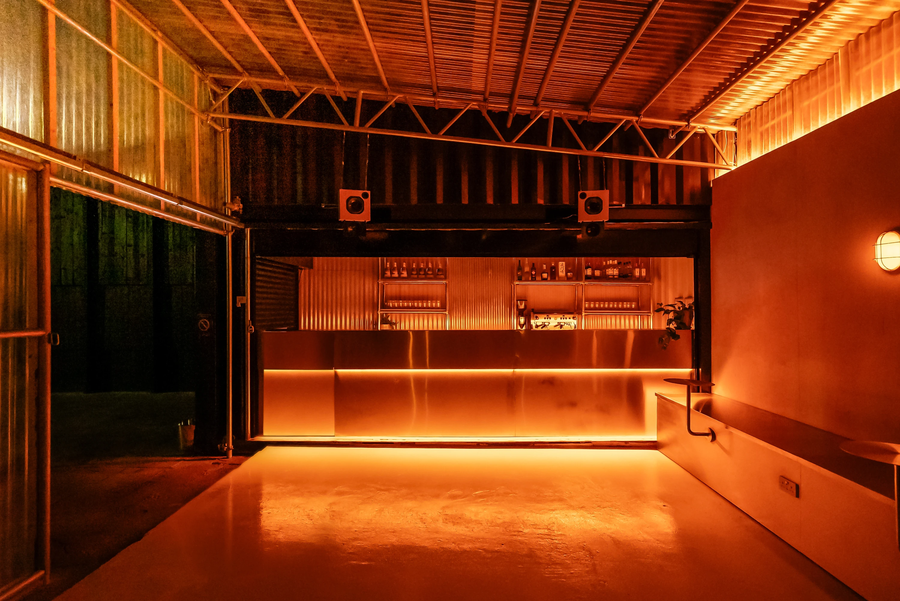 The bar at Radial in Tottenham