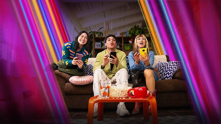 Netflix Party Games People on a couch playing Netflix Party Games